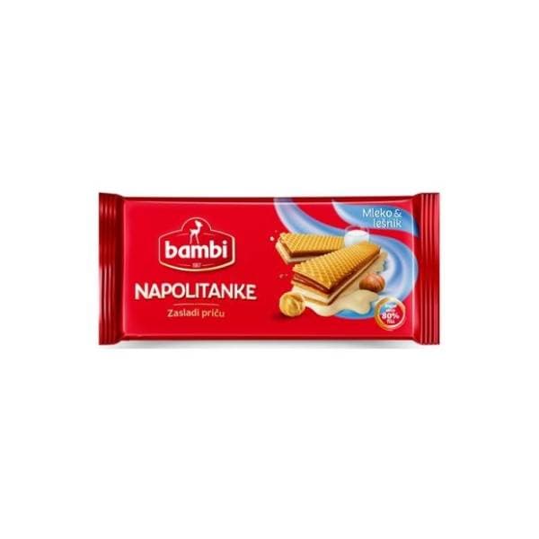 Napolitanka BAMBI mleko i lešnik 185g 0