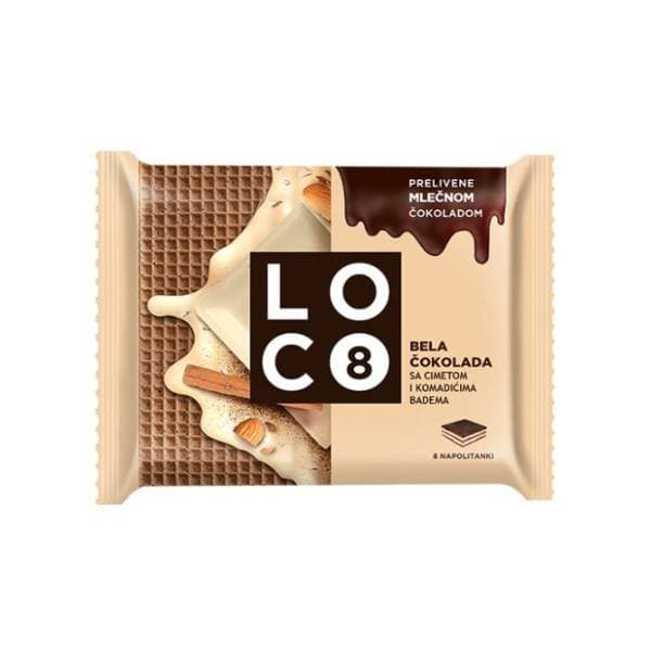 Napolitanka LOCO mlečna čokolada i lešnik 115g 0