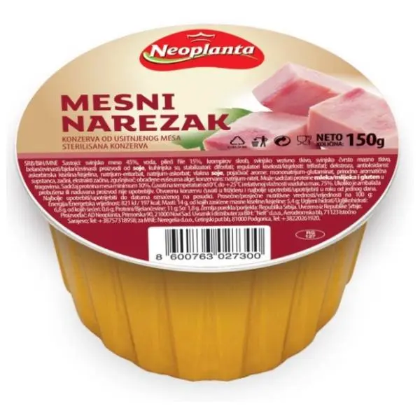 Narezak NEOPLANTA mesni 150g 0