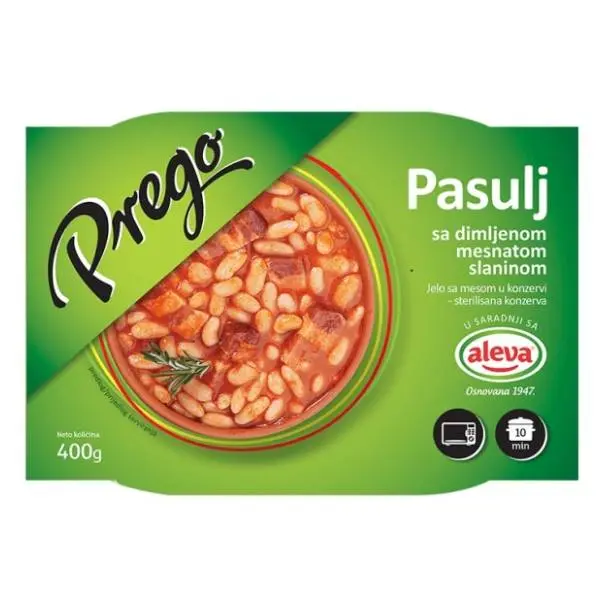 NEOPLANTA Prego pasulj sa dimljenom slaninom 400g 0