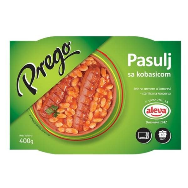NEOPLANTA Prego pasulj sa kobasicom 400g 0