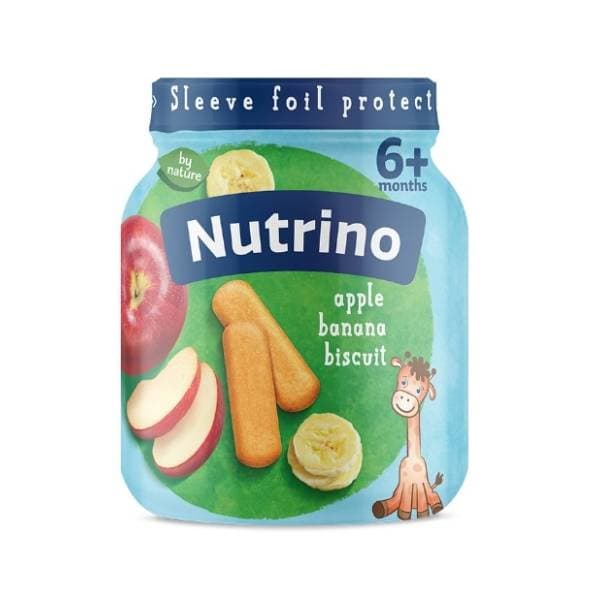 NUTRINO kašica jabuka, banana i keks 125g 0