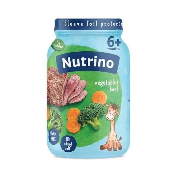 NUTRINO kašica junetina povrće pavlaka 190g 0