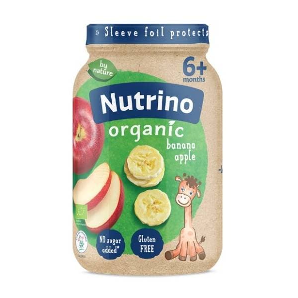 NUTRINO Organic kašica banana jabuka 190g 0