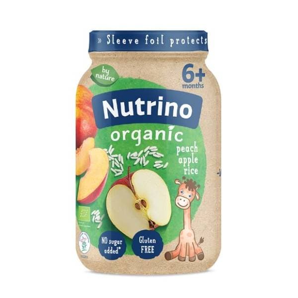 NUTRINO Organic kašica breskva jabuka pirinač 190g 0