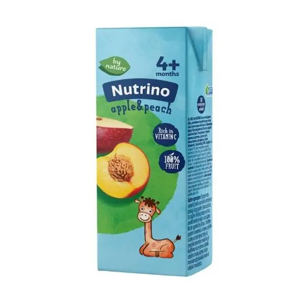NUTRINO sokić jabuka breskva 200ml 0