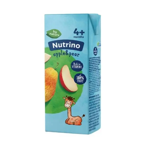 NUTRINO sokić jabuka kruška 200ml 0