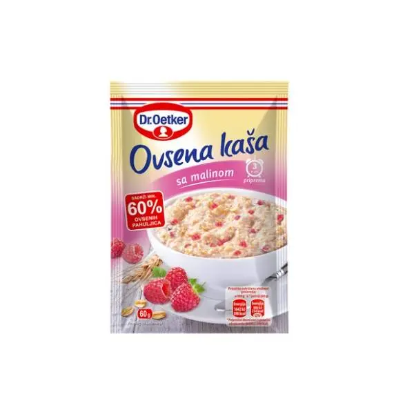 DR.OETKER ovsena kaša maline 60g 0