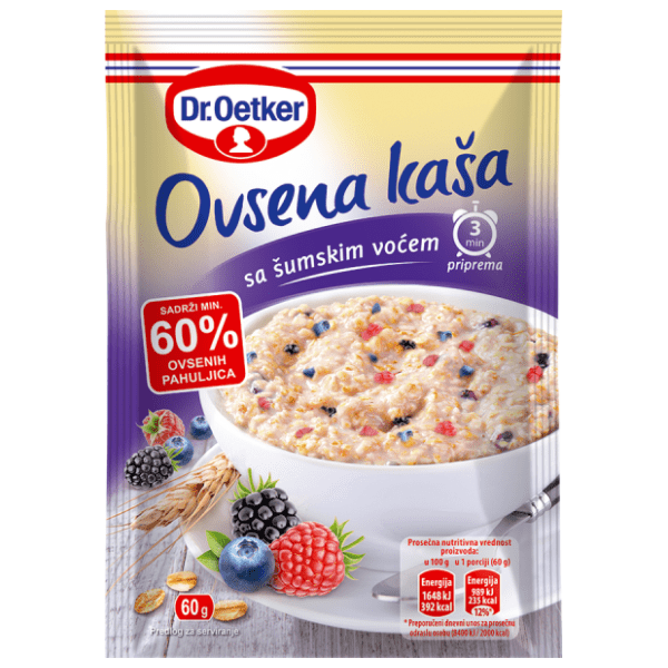 DR.OETKER ovsena kaša šumsko voće 60g 0