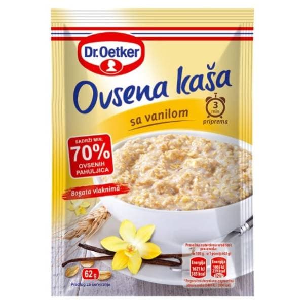 DR.OETKER ovsena kaša vanila 62g 0