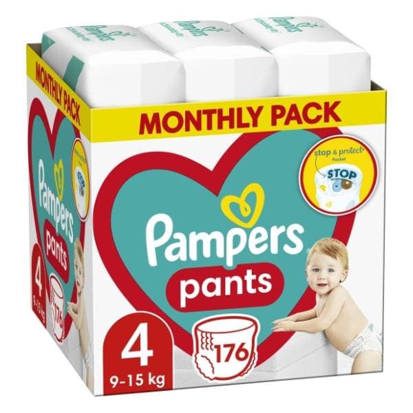 PAMPERS Pants pelene monthly pack 4 176kom 0