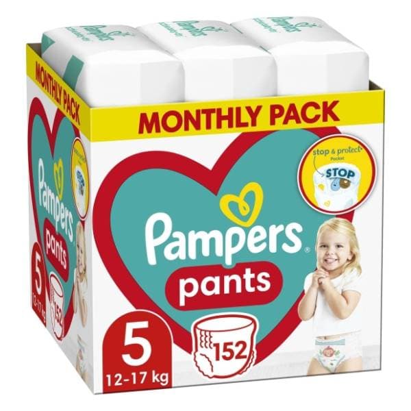 PAMPERS Pants pelene monthly pack 5 152kom 0