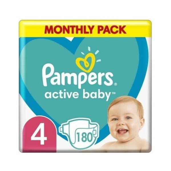 PAMPERS pelene monthly pack MSB 4 180kom 0