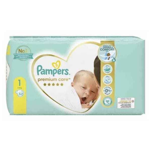 PAMPERS Premium care 1 52kom 0