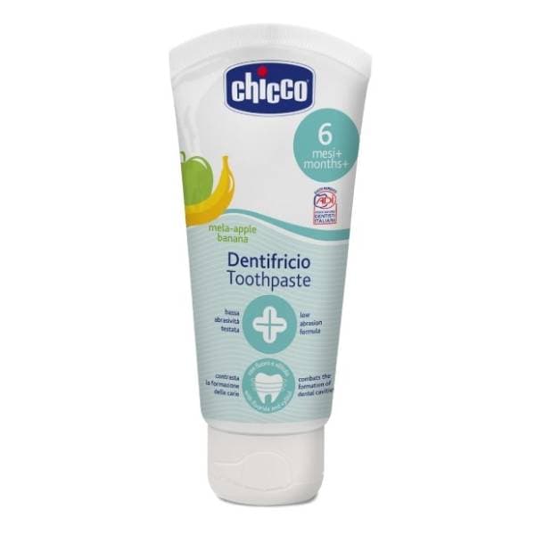 Pasta za zube CHICCO dečija jabuka banana 50ml 0