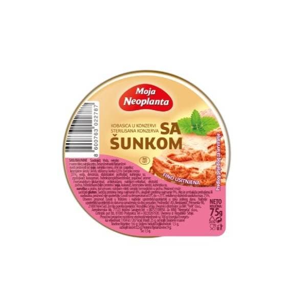 Pašteta NEOPLANTA sa šunkom 75g 0