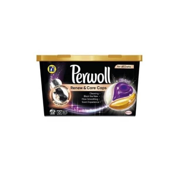 PERWOLL kapsule Renew & Care Black 18kom 0