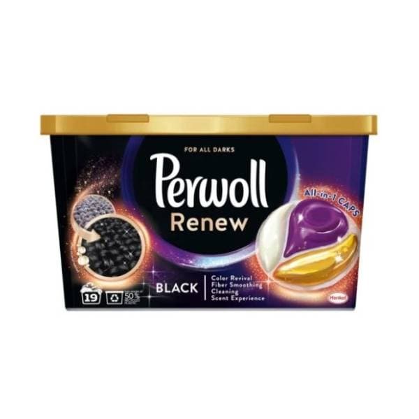 PERWOLL kapsule Renew & Care Black 19kom 0