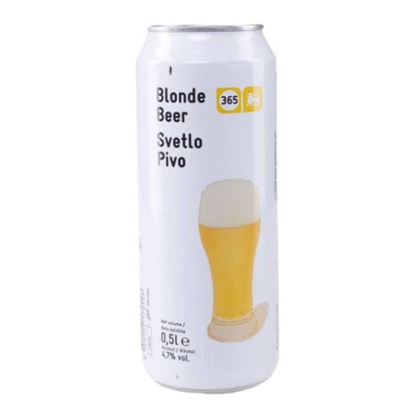 Pivo 365 limenka 0,5l 0