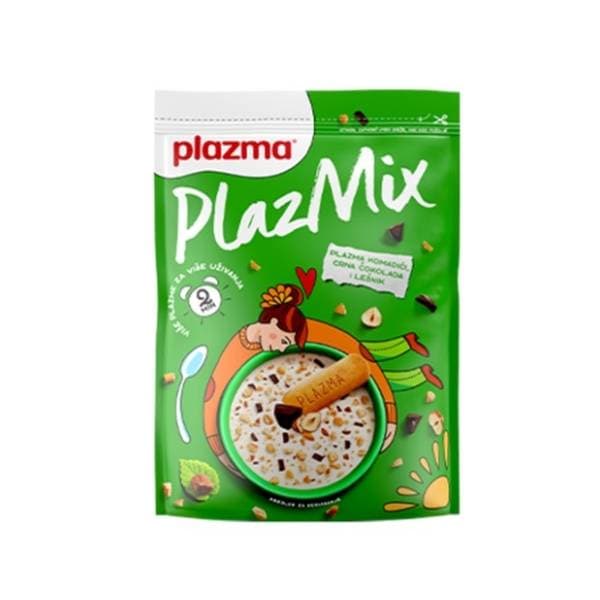 Plazma obrok PLAZMIX sa komadićima lešnika i crne čokolade 350g 0