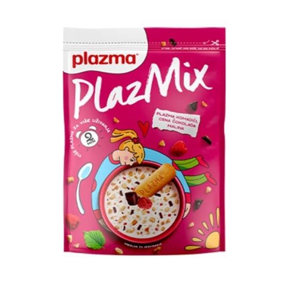 Plazma obrok PLAZMIX sa komadićima maline i crne čokolade 350g 0