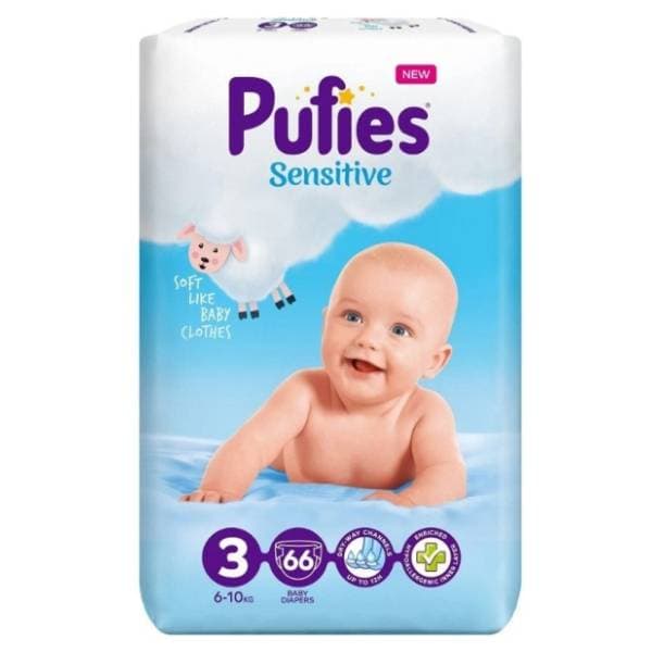 PUFIES pelene sensitive 3 66kom 0