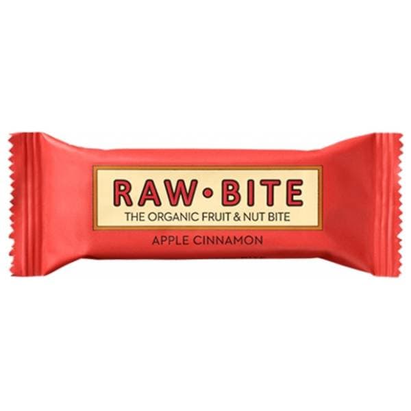 RAW BITE organska energetska čokoladica jabuka cimet 50g 0