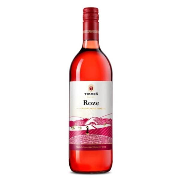 Roze vino TIKVEŠ Rose 1l 0