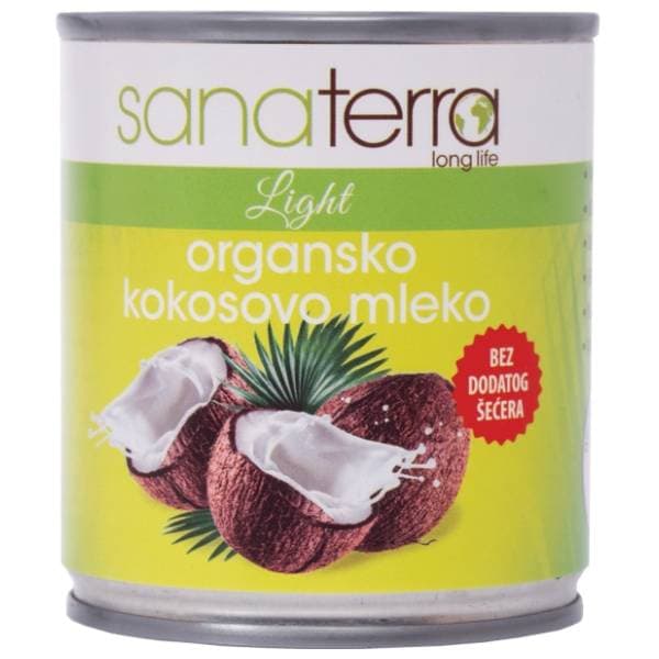 SANATERRA organsko kokosovo mleko 200ml 0