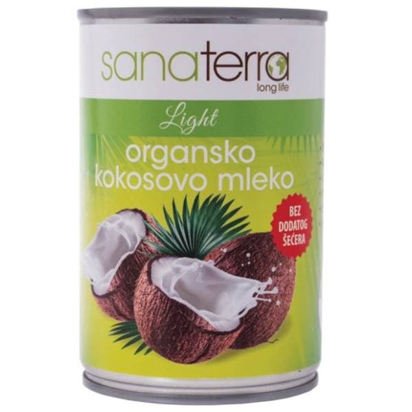 SANATERRA organsko kokosovo mleko 400ml 0