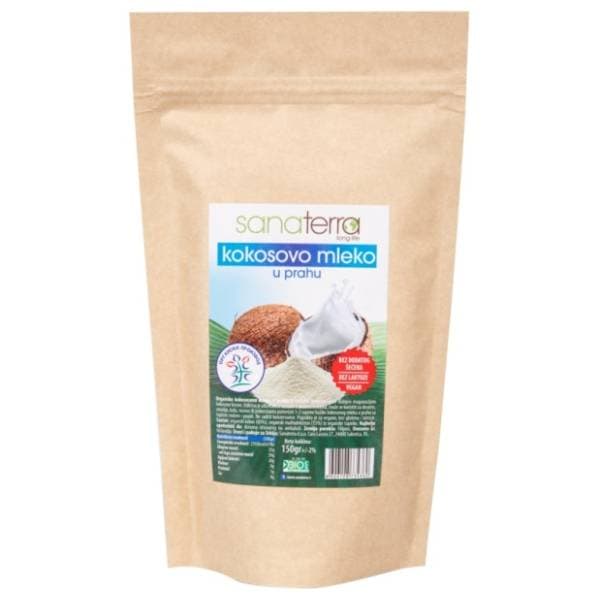 SANATERRA organsko kokosovo mleko u prahu 150g 0
