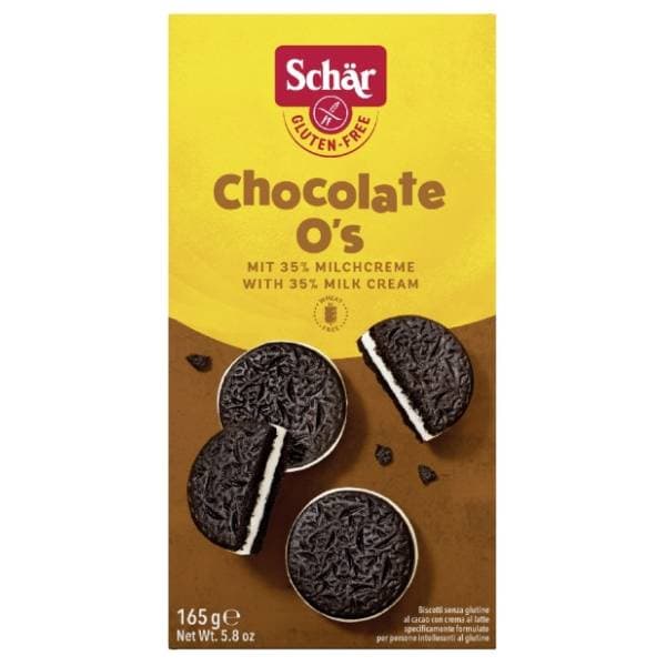 SCHAR Chocolate O's keks sa mlečnim prelivom 165g 0