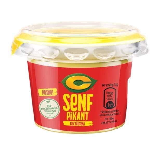 Senf C pikant čaša 100g 0