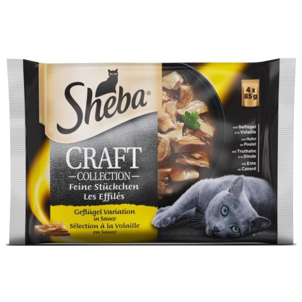 SHEBA Craft hrana za mačke izbor živine 4x85g 0