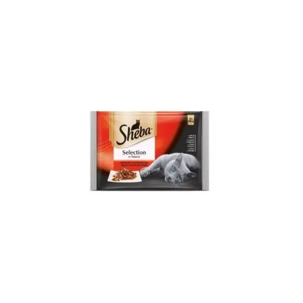 SHEBA hrana za mačke mesni mix 4x85g 0