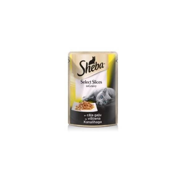 SHEBA hrana za mačke piletina 85g 0