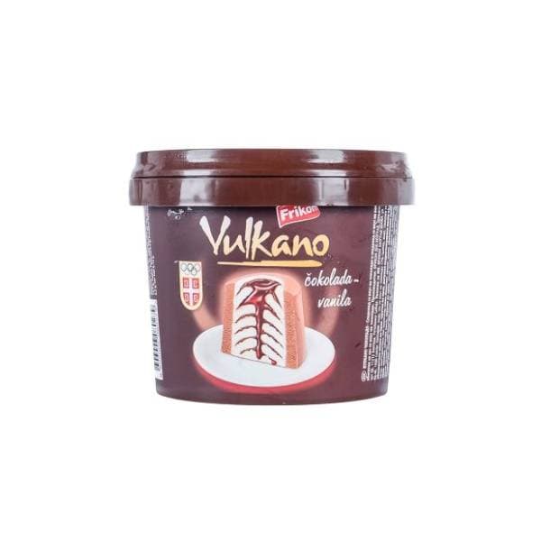 Sladoled Vulkano vanila & čokolada 500ml 0