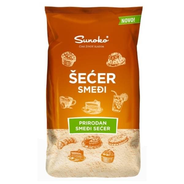 Smeđi šećer SUNOKO doypack 500g 0
