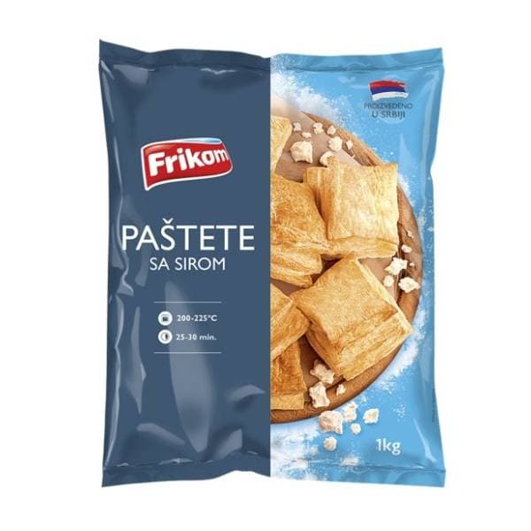 Smrznute paštete FRIKOM sa sirom 800g 0
