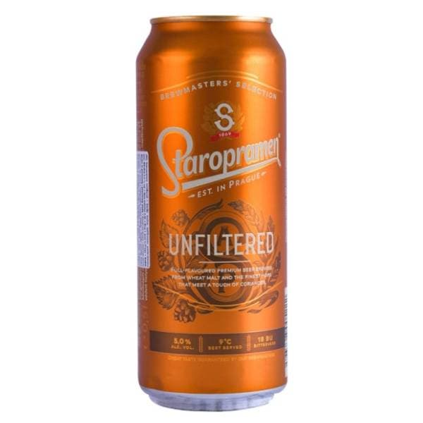 STAROPRAMEN nefiltrirano limenka 0,5l 0