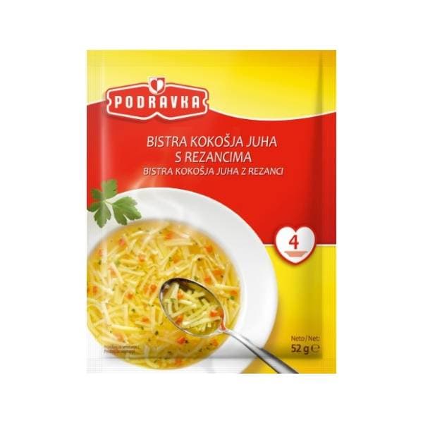 Supa PODRAVKA kokošja testenine/povrće 52g 0