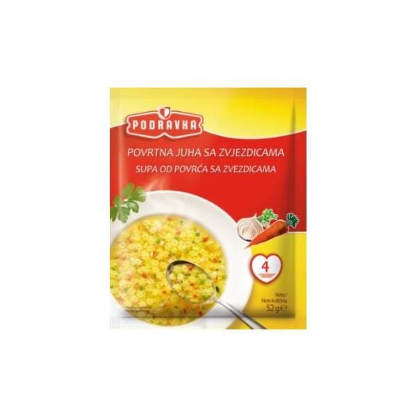 Supa PODRAVKA povrće sa zvezdicama 52g 0
