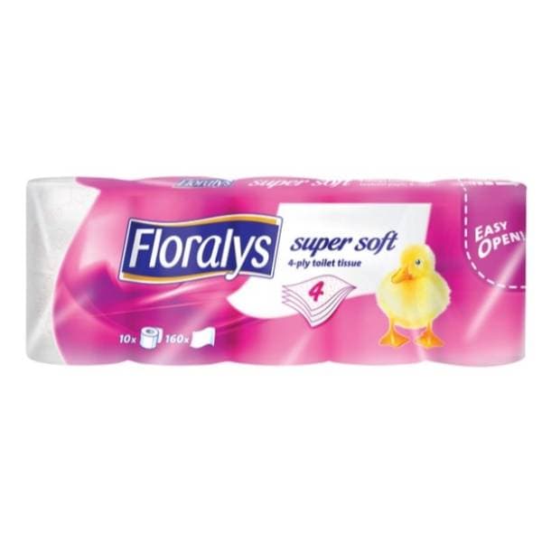 Toalet papir FLORALYS 4sloja 10kom 160 listića 0