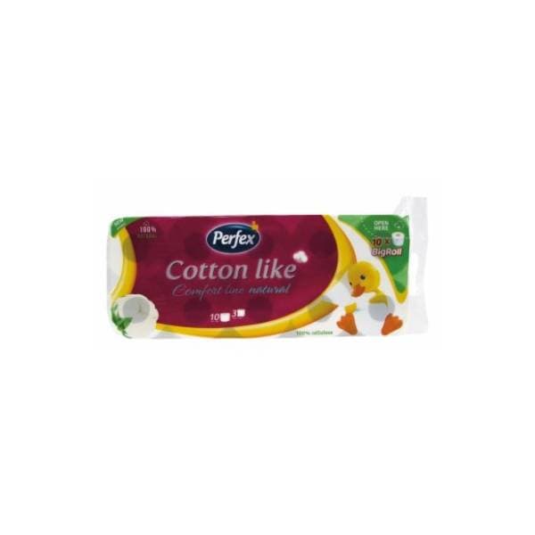 Toalet papir PERFEX cotton like 3sloja 10kom 0