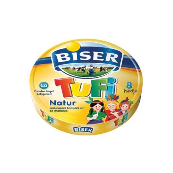 Topljeni sir BISER Tufi trouglići 140g 0