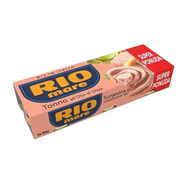 Tunjevina RIO MARE Maslinovo Ulje 3x80g 0