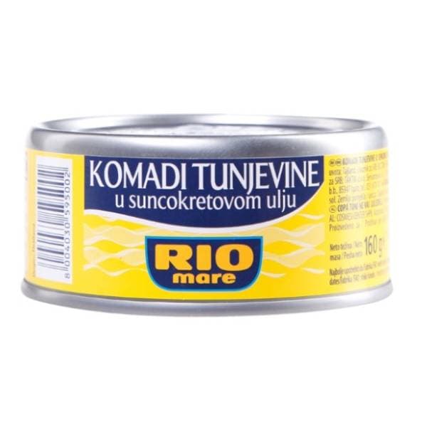 Tunjevina RIO MARE u suncokretovom ulju 160g 0