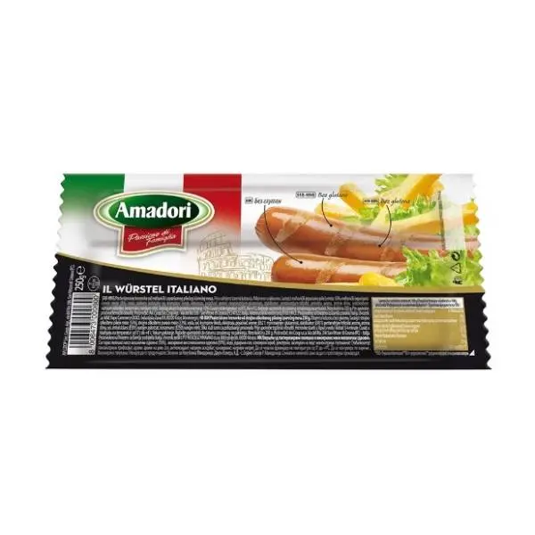 Viršla AMADORI živinska 250g 0