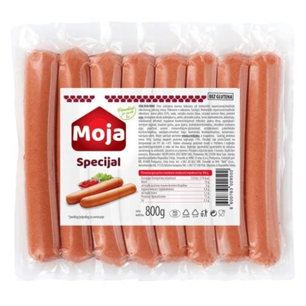 Viršle MOJA specijal 800g 0