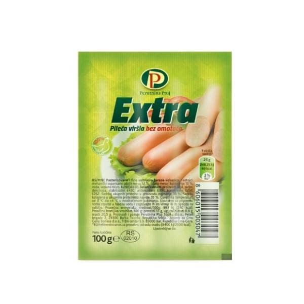 Viršle PERUTNINA PTUJ 100g 0